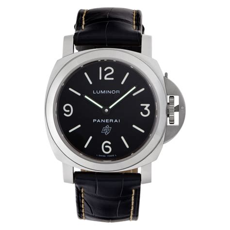 Preowned Panerai Luminor OP6834 Stainless Steel Black dial.